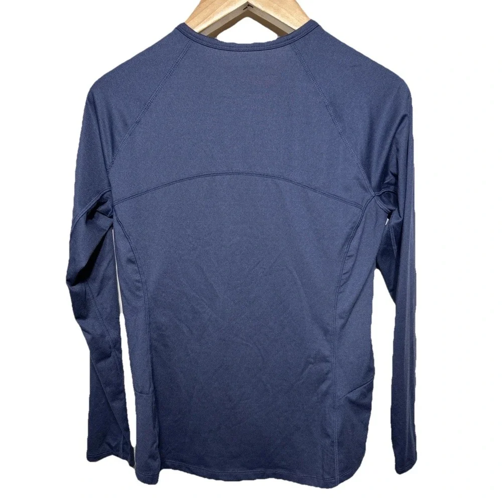 Title‎ Nine Sunbuster 1/2 Zip Long Sleeve Sun Shirt Blue Women's Size Medium EUC